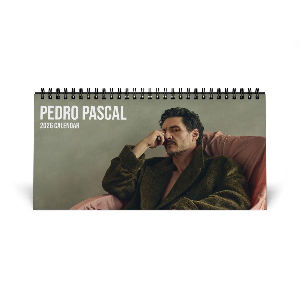 Pedro Pascal - 2026 Desktop Calendar