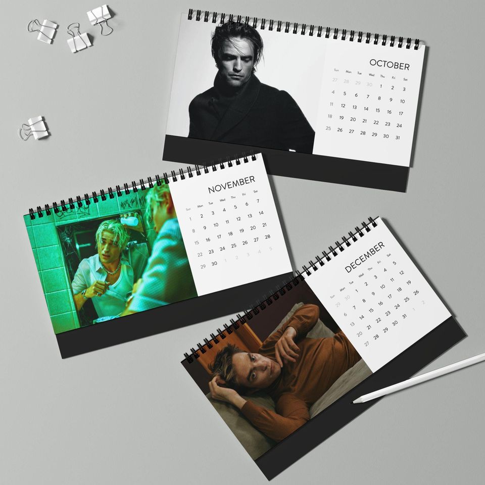 Robert Pattinson - 2026 Desktop Calendar