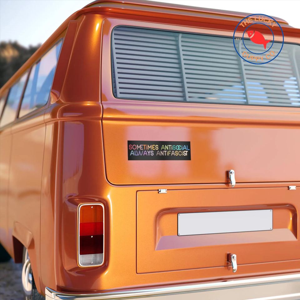 Always Antifascist Bumper Sticker, Pro-Democracy and Radical Feminist Sticker