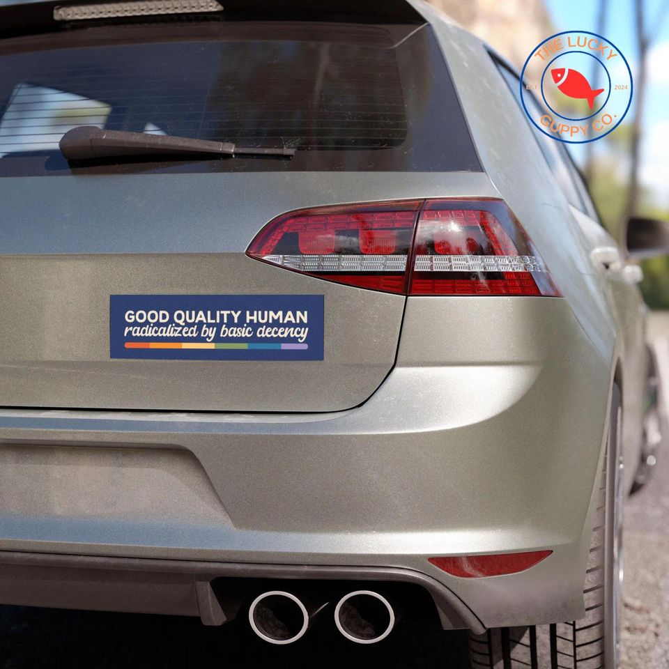 Radical Kindness Bumper Sticker - Practice Basic Decency and Humanity