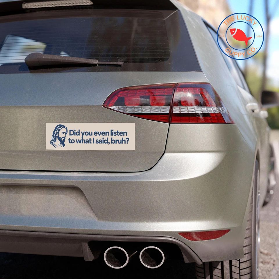 Jesus Woke Liberal Bumper Sticker