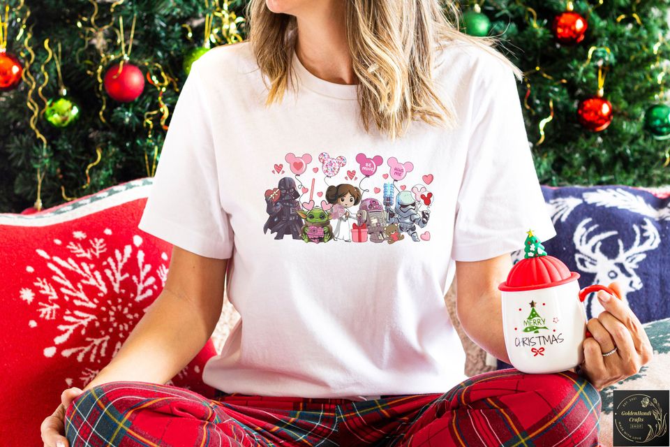 Disney Star Wars Valentines Day Sweatshirt, Star Wars Couple Sweatshirt