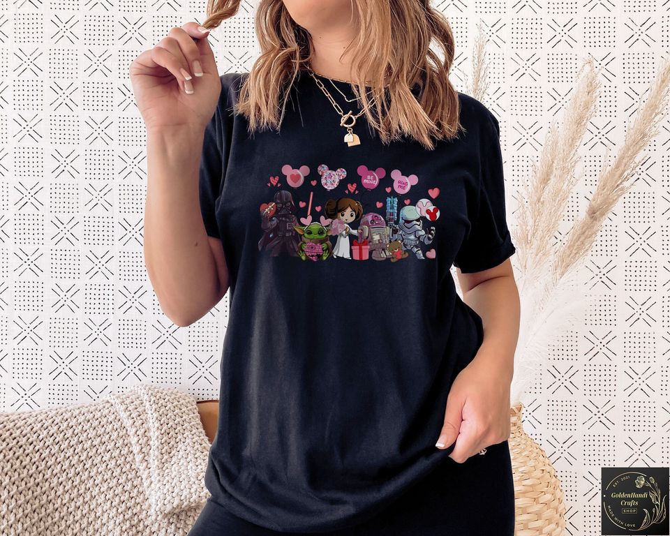 Disney Star Wars Valentines Day Sweatshirt, Star Wars Couple Sweatshirt