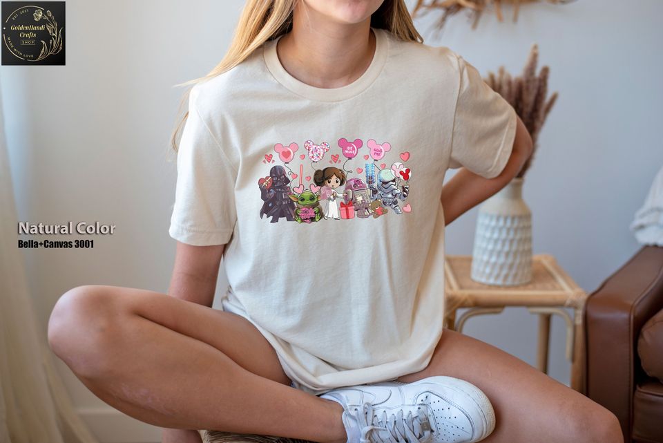 Disney Star Wars Valentines Day Sweatshirt, Star Wars Couple Sweatshirt