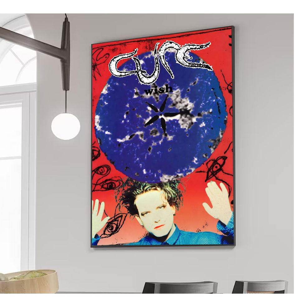 The Cure Wish Album Vintage 90s Poster