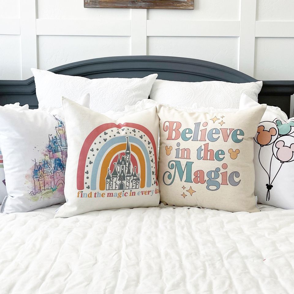 Happiest Place on Earth pillow covers, Disney pillow covers