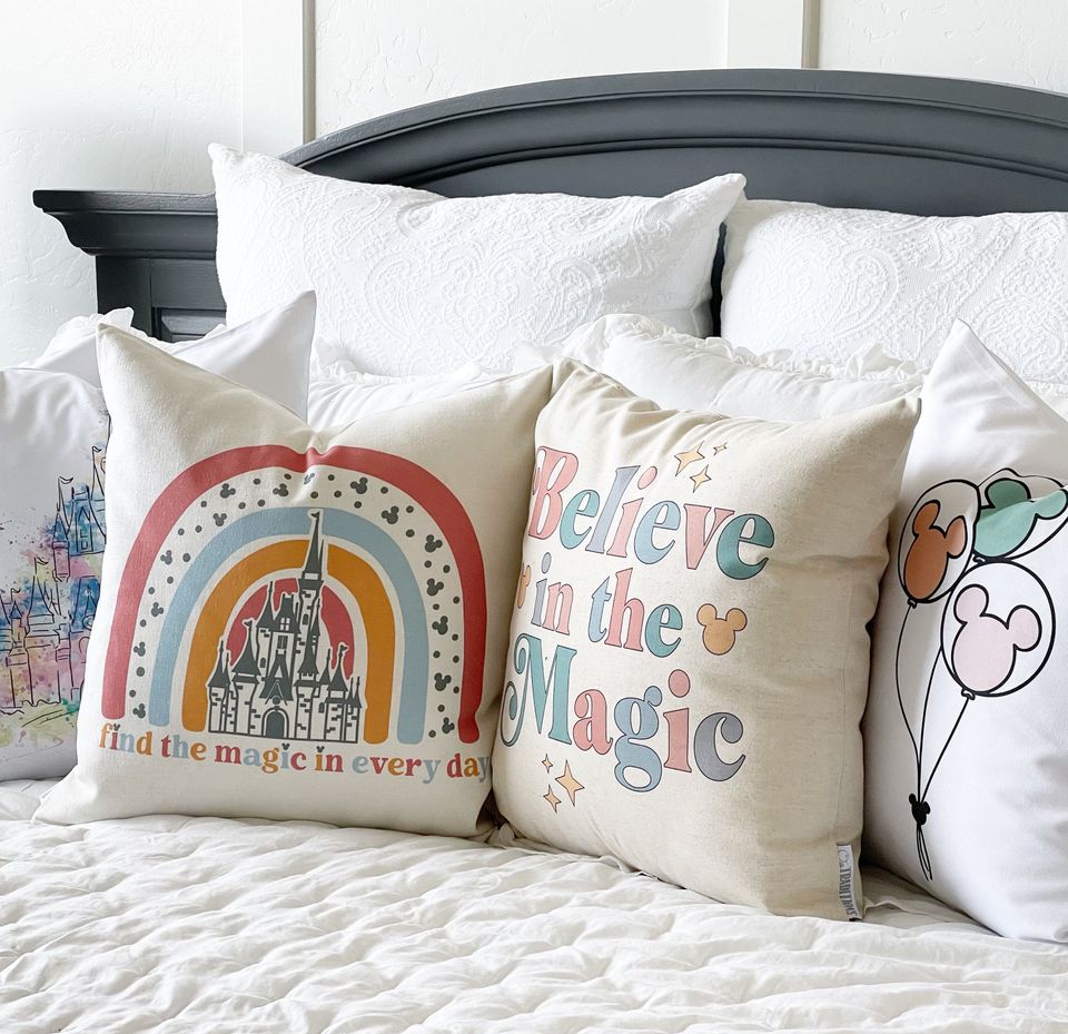 Happiest Place on Earth pillow covers, Disney pillow covers