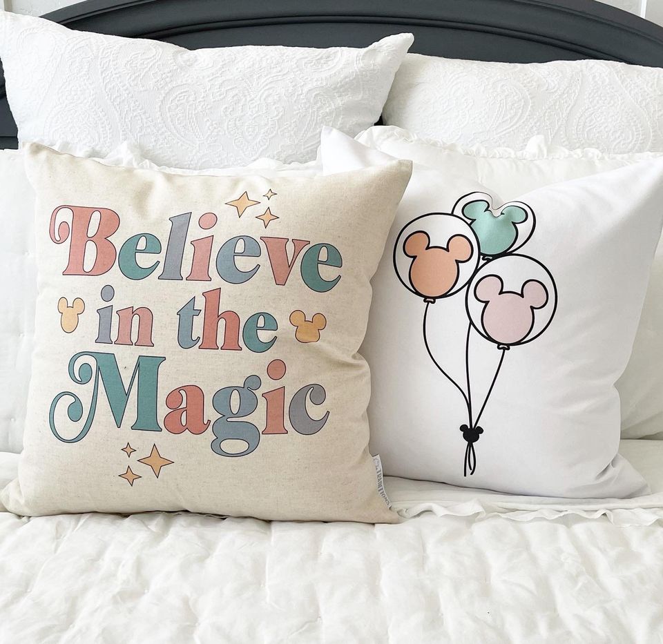 Happiest Place on Earth pillow covers, Disney pillow covers
