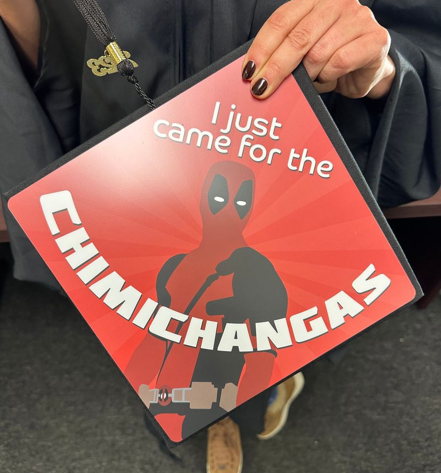 Deadpool Graduation Cap Topper - Decorated Grad Cap Decorating Kit