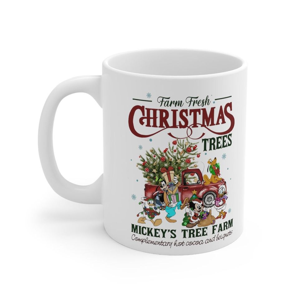 Cute Disney Christmas Mug, Christmas Mickey