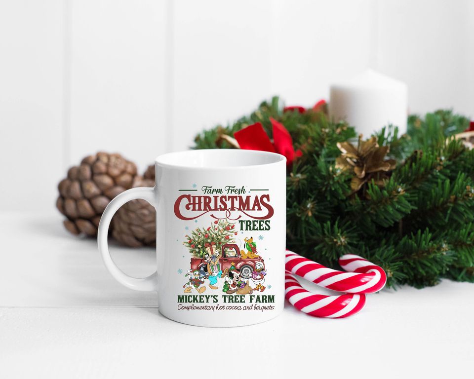 Cute Disney Christmas Mug, Christmas Mickey