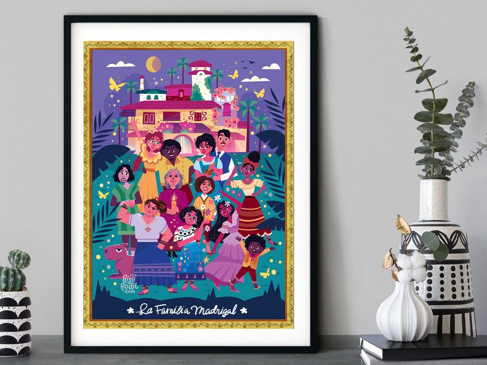 Disney Encanto Poster, Disney Madrigal Family Poster, Encanto Movie ...