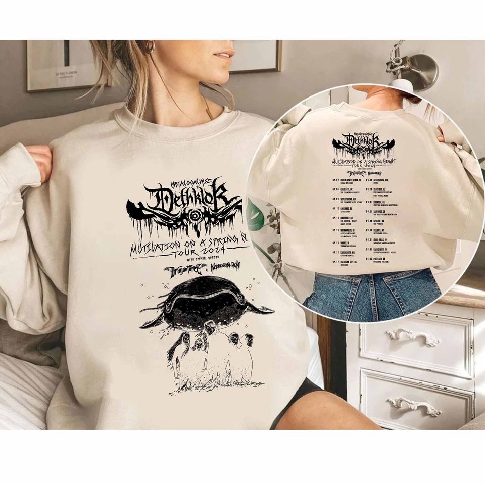 Dethklok Mutilation on a Spring Night 2024 Tour Shirt