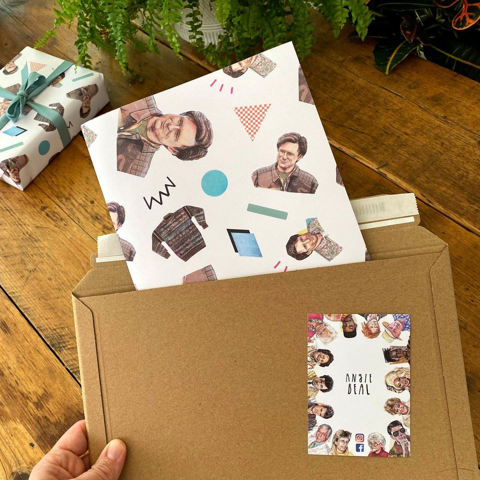 Bill Pullman 90s Rom-Com Nostalgia Gift Wrap