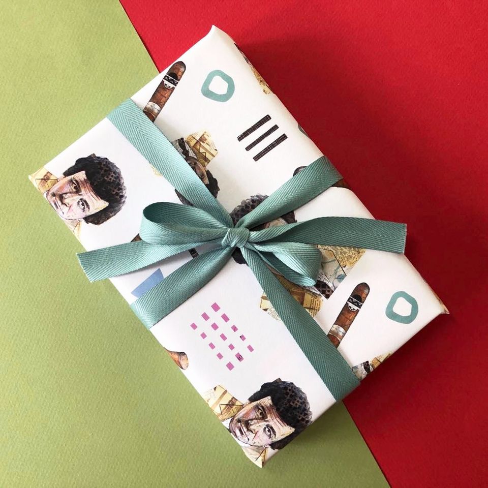 Columbo Wrapping Paper - Retro Detective Gift Wrap