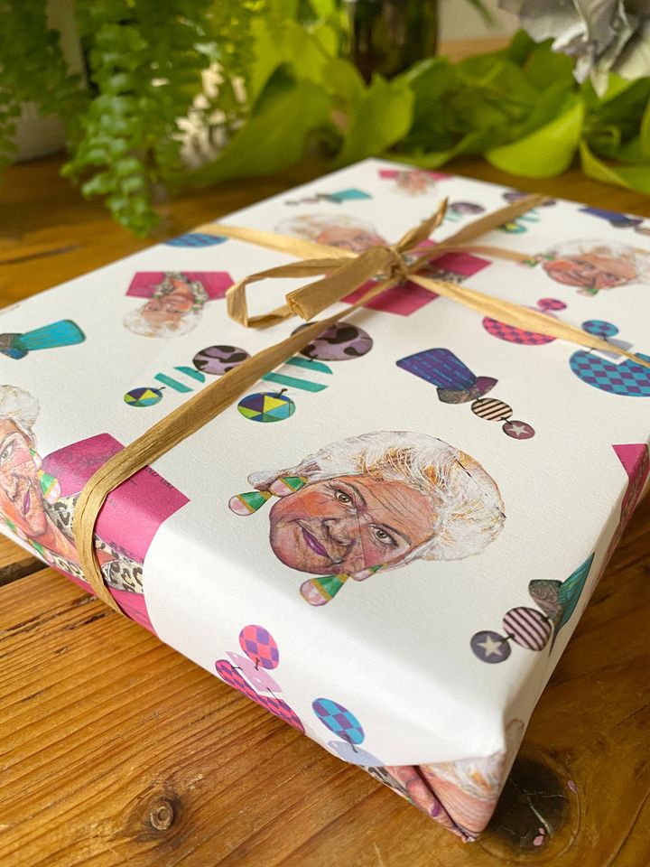 Pat Butcher Wrapping Paper Retro Eastenders Gift Wrap