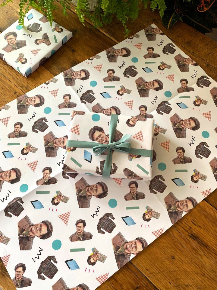 Bill Pullman 90s Rom-Com Nostalgia Gift Wrap