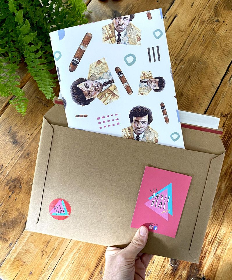 Columbo Wrapping Paper - Retro Detective Gift Wrap
