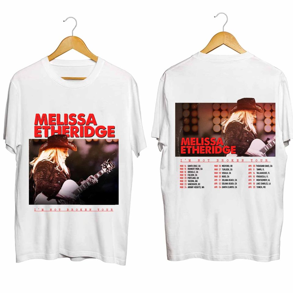 Melissa Etheridge I'm Not Broken 2024 US Tour Shirt