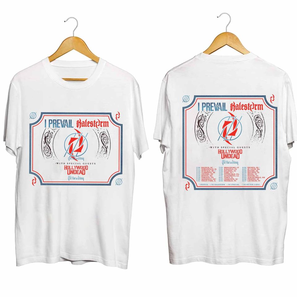Halestorm and I Prevail 2024 Tour Shirt
