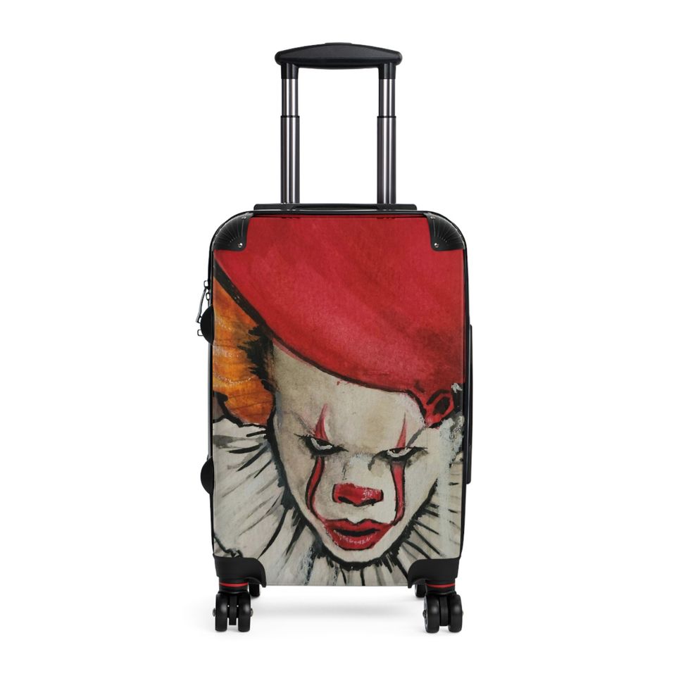 Pennywise IT Watercolor Horror Art Suitcase