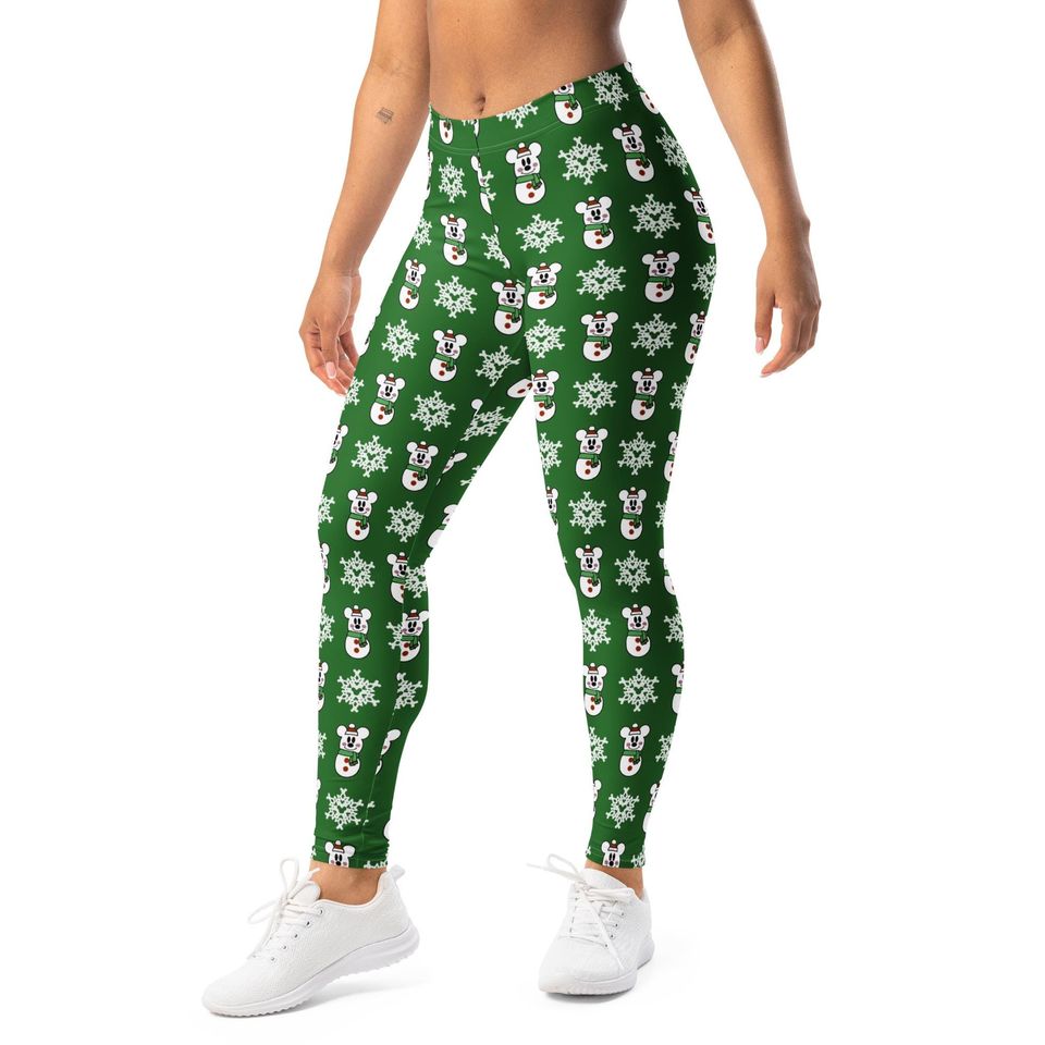 Mickey Snowman Holiday Leggings