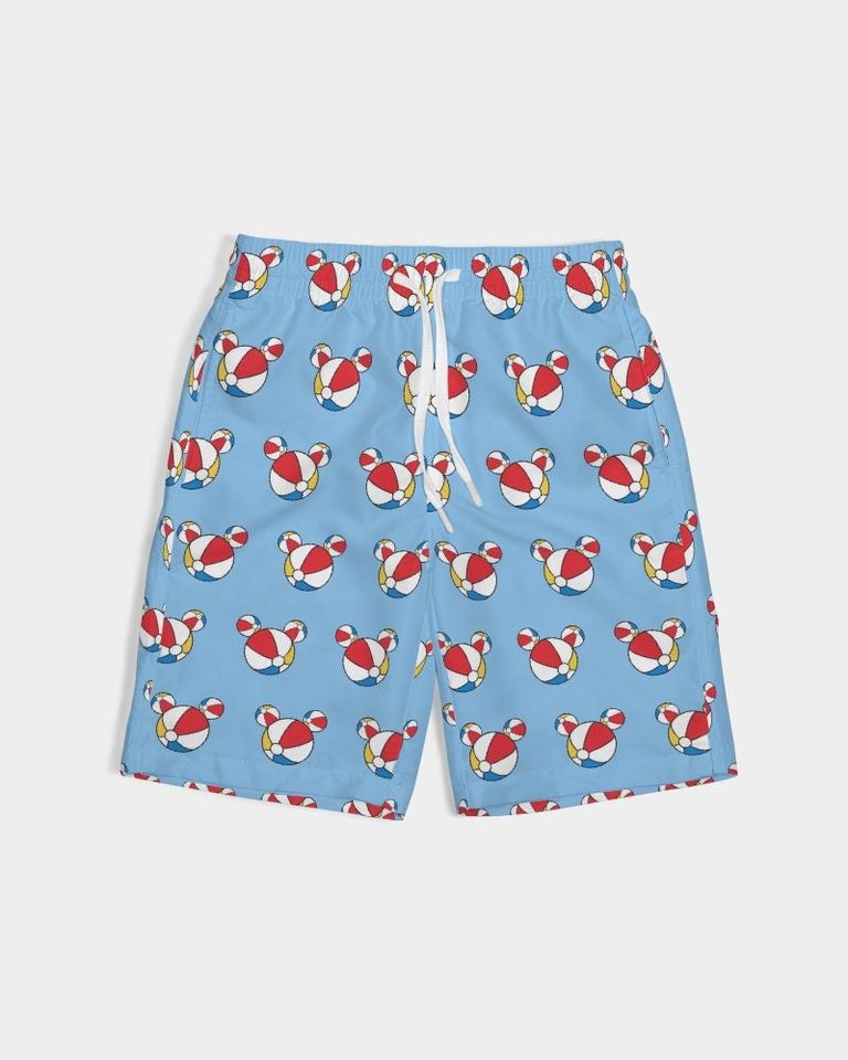 Youth Mickey Themed Beachball Nautical Swim Trunks