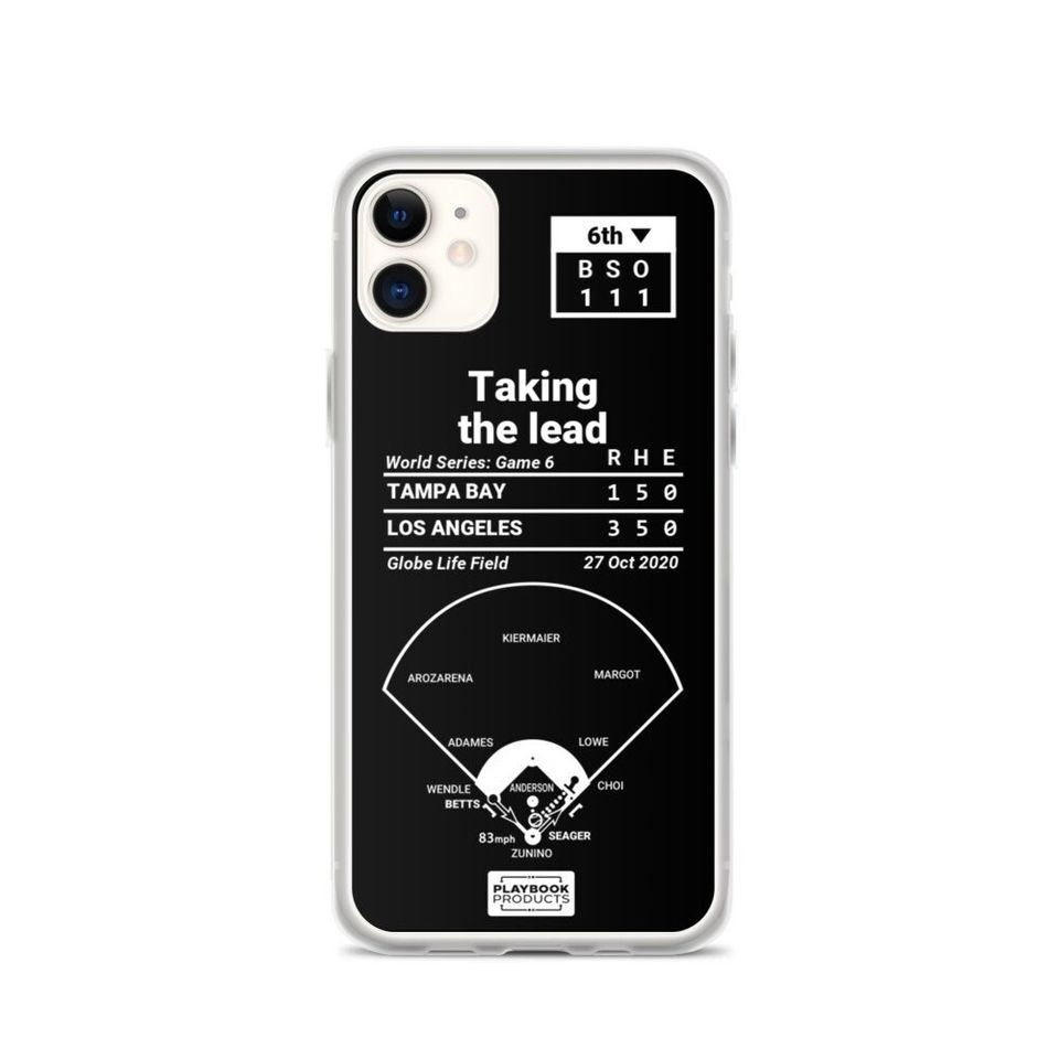 Greatest Dodgers Plays iPhone&nbsp;Case: Taking the lead (2020)
