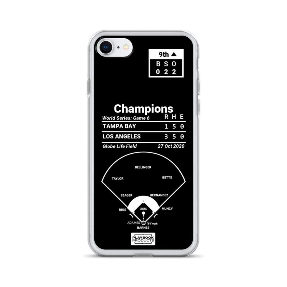 Greatest Dodgers Plays iPhone&nbsp;Case: Champions (2020)