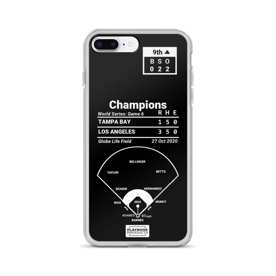 Greatest Dodgers Plays iPhone&nbsp;Case: Champions (2020)