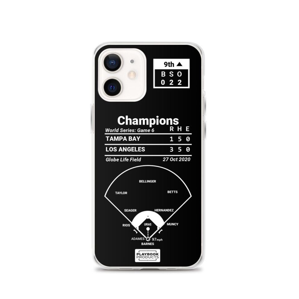 Greatest Dodgers Plays iPhone&nbsp;Case: Champions (2020)