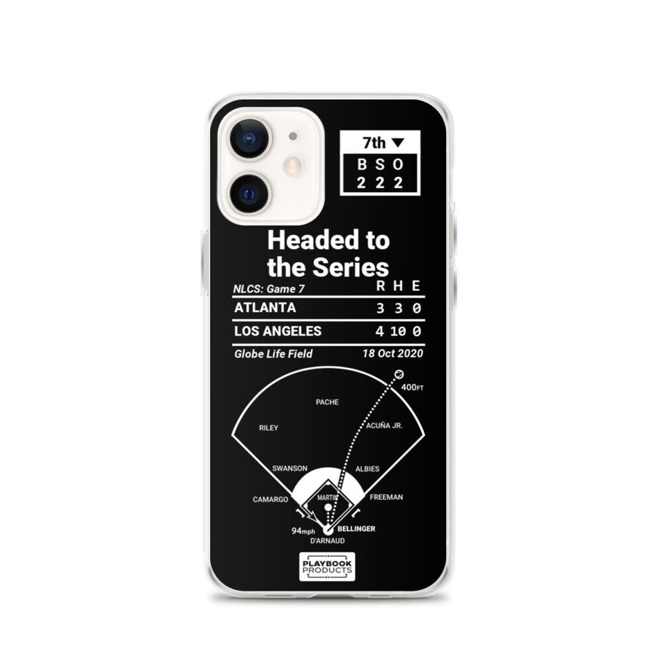 Greatest Dodgers Plays iPhone&nbsp;Case: Headed to the Series (2020)