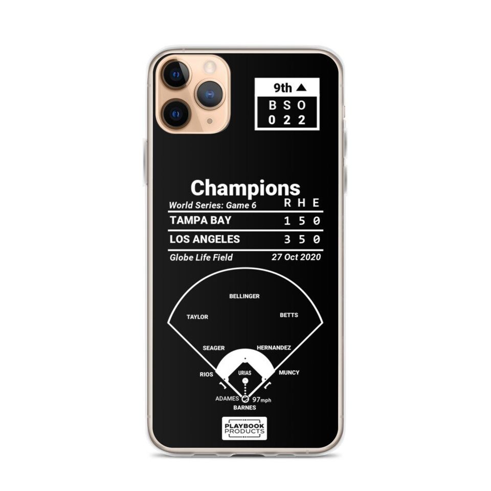 Greatest Dodgers Plays iPhone&nbsp;Case: Champions (2020)