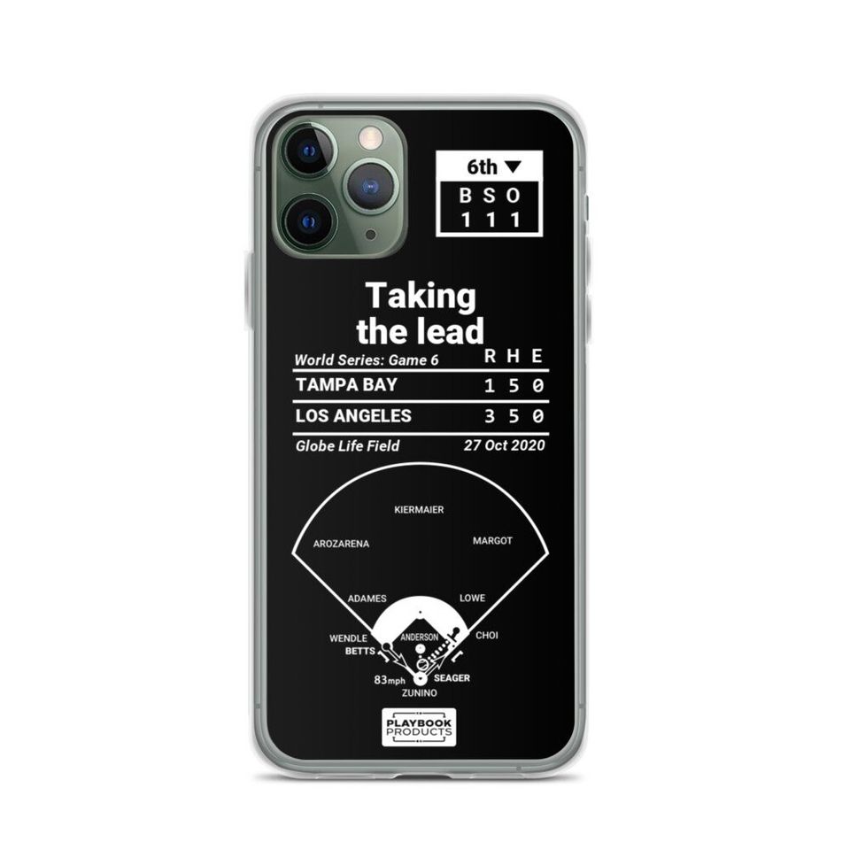 Greatest Dodgers Plays iPhone&nbsp;Case: Taking the lead (2020)