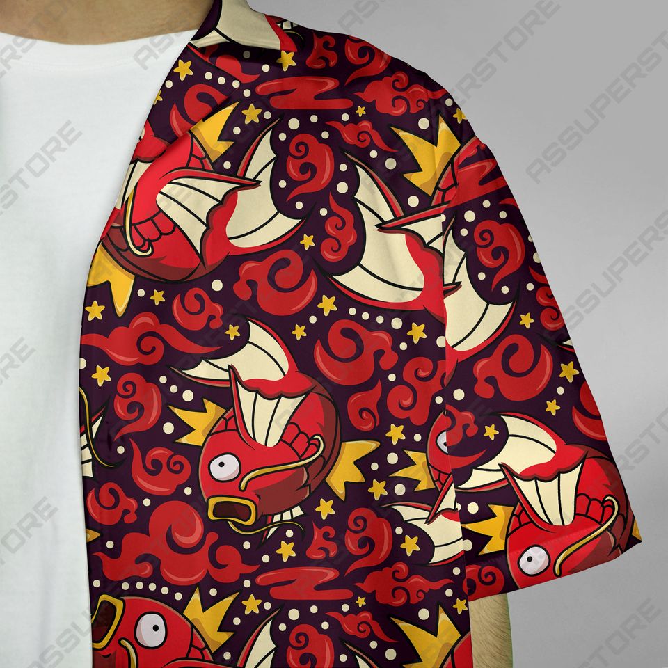 Magikarp Hawaiian Shirt Magikarp Button Up Shirt Gift