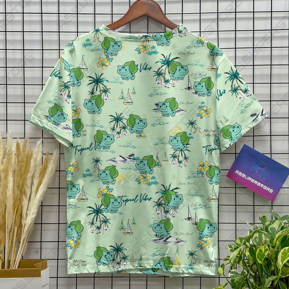 Bulbasaur Green Funny Tshirt Bulbasaur Cute Design Tshirt