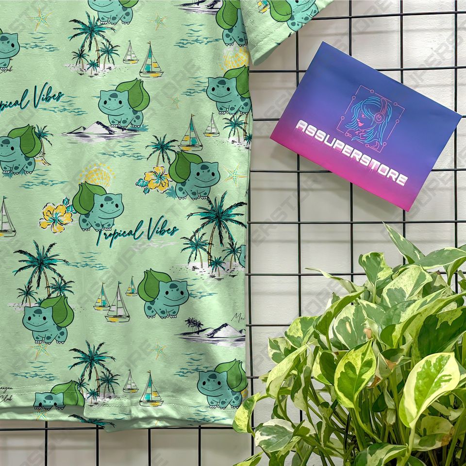 Bulbasaur Green Funny Tshirt Bulbasaur Cute Design Tshirt