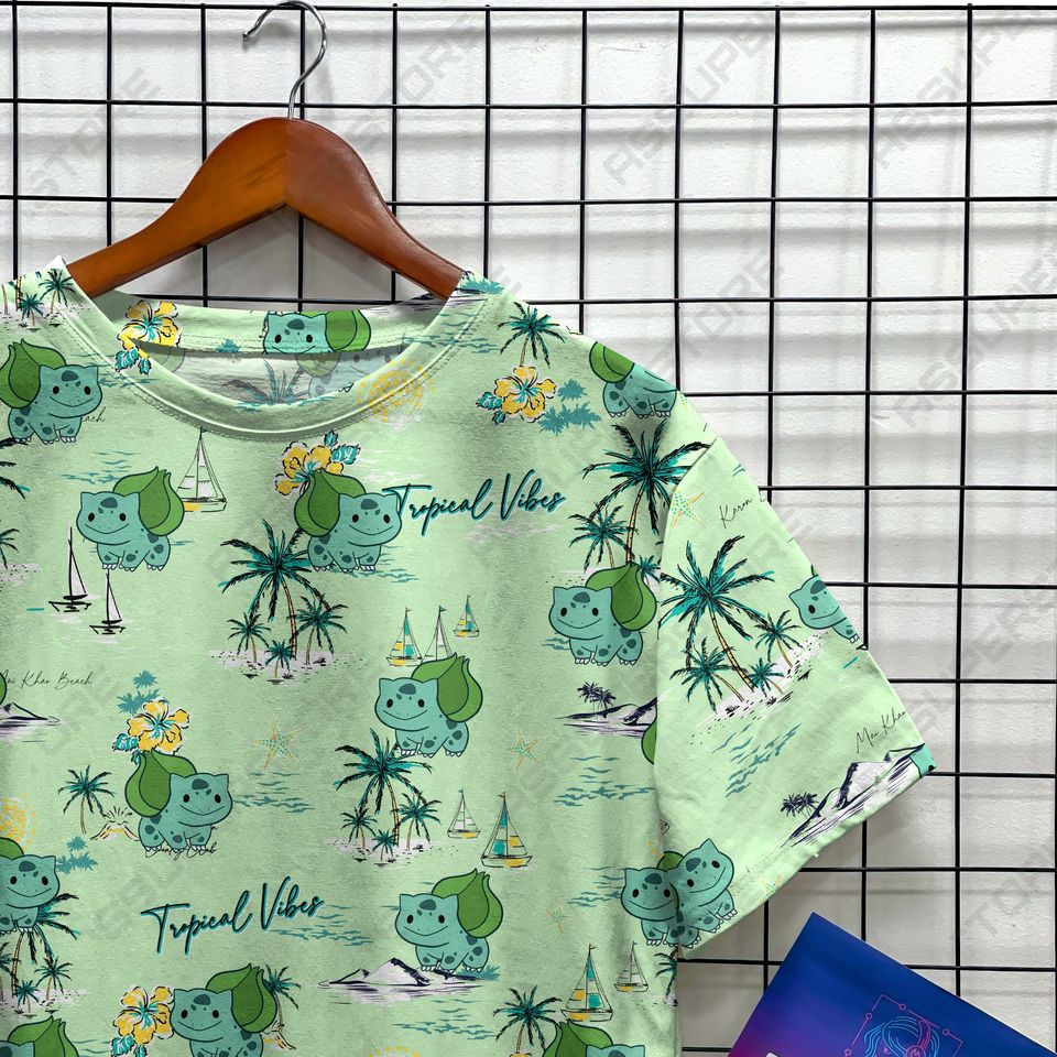 Bulbasaur Green Funny Tshirt Bulbasaur Cute Design Tshirt