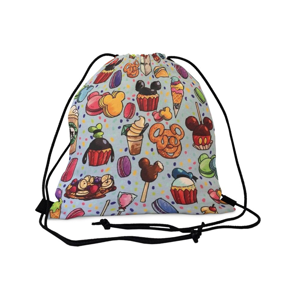 Outdoor Drawstring Bag - Disney Snacks
