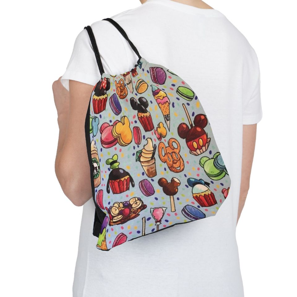 Outdoor Drawstring Bag - Disney Snacks