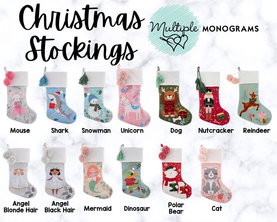 Personalized Christmas Stocking with name embroidered