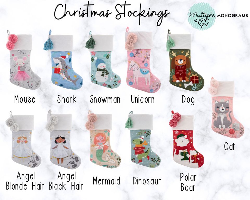Personalized Christmas Stocking with name embroidered