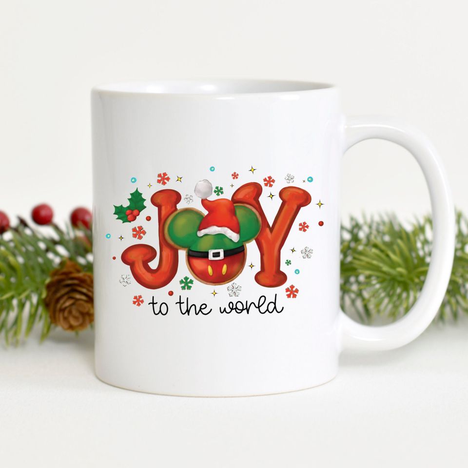 Disney Christmas Mug, Christmas Mickey Mouse Mug, Mickey Cup, Disney Coffee Mug