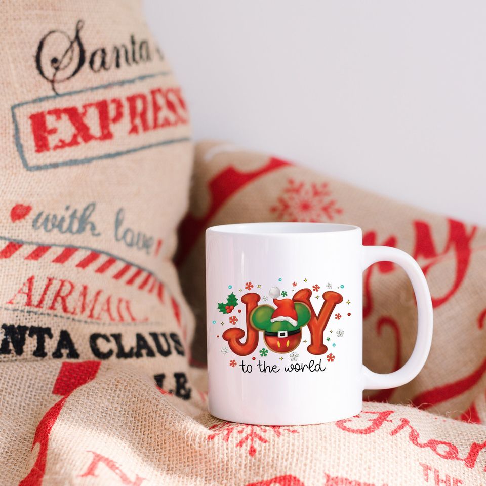 Disney Christmas Mug, Christmas Mickey Mouse Mug, Mickey Cup, Disney Coffee Mug