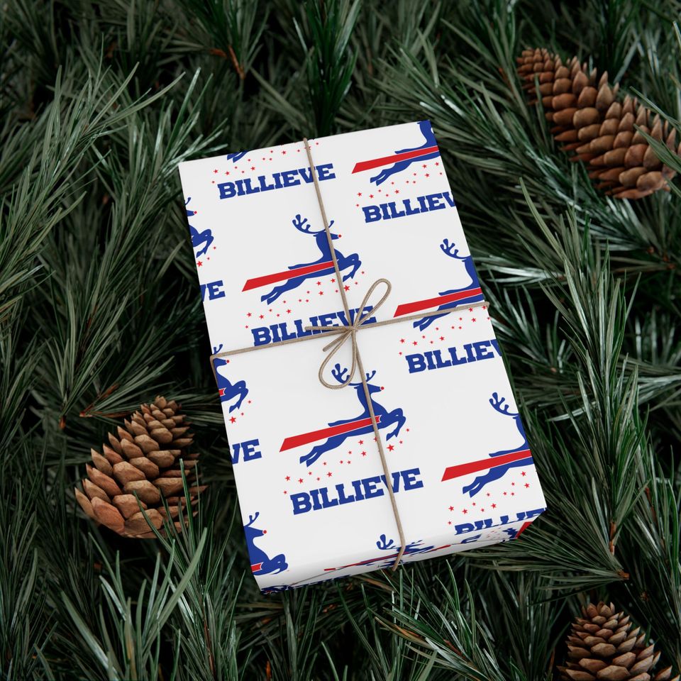 Billieve, Holiday Bills Mafia - Gift Wrapping Paper Rolls for Buffalo Fans