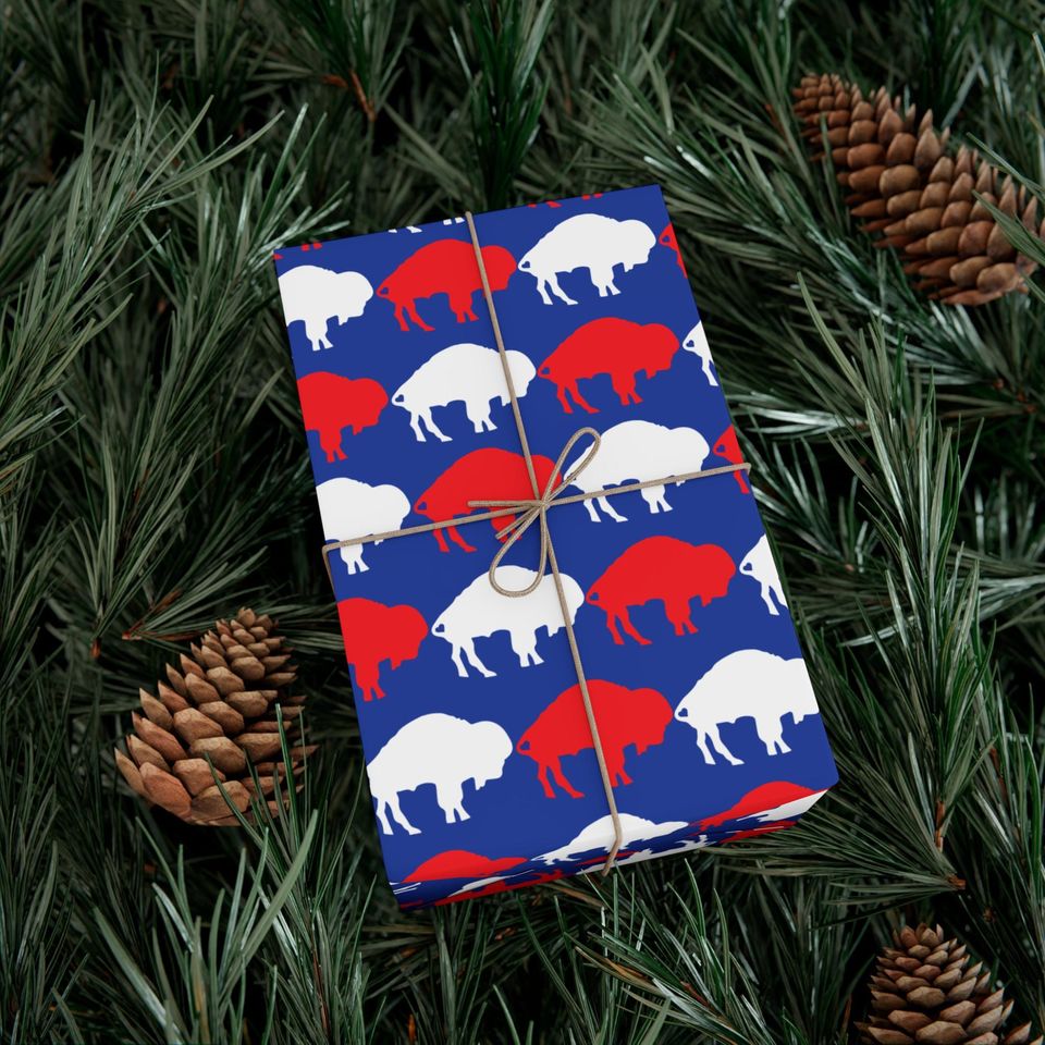 Dancing Buffalo Printed Wrapping Paper