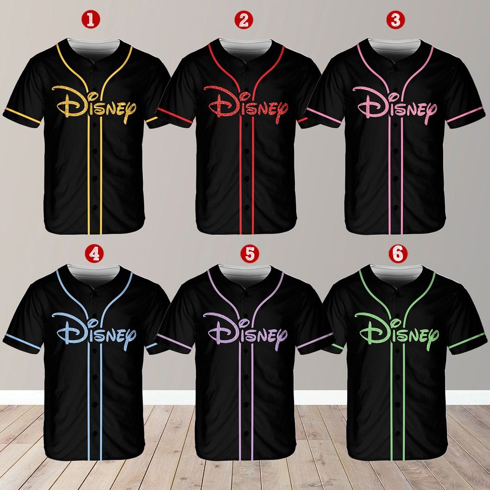 Personalized Disneyy Family Vacation Baseball Jersey, Custom Name Disneyland