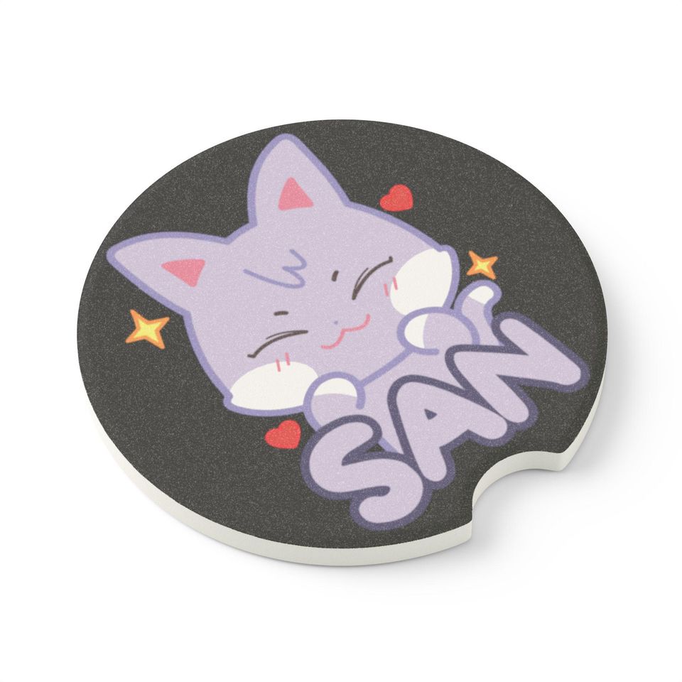Ateez San Atiny SANdeoki  Soapstone Car Coaster
