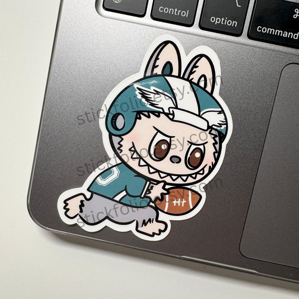 Philadelphia Eagles Labubu Sticker