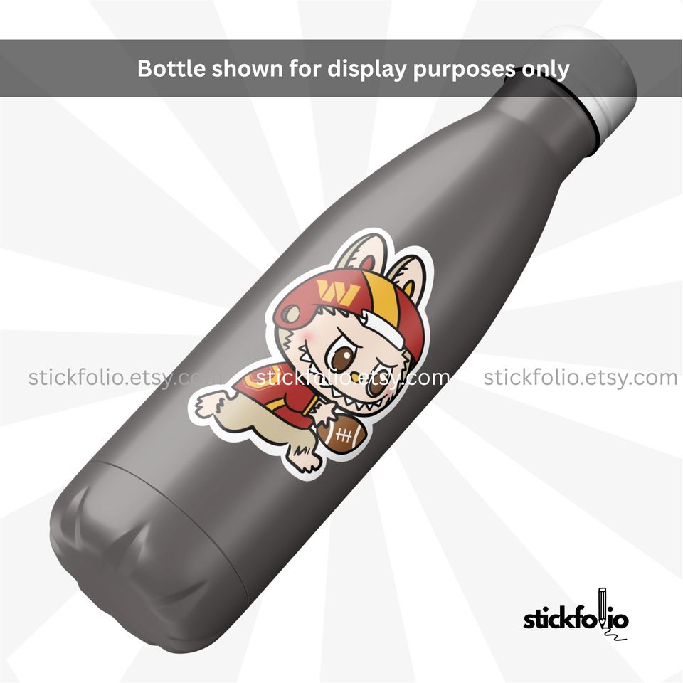 Washington Commanders Labubu Sticker